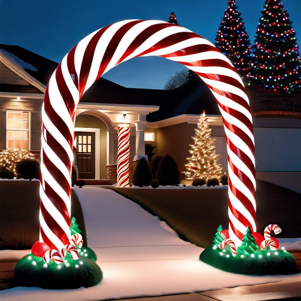 candy cane lane archway