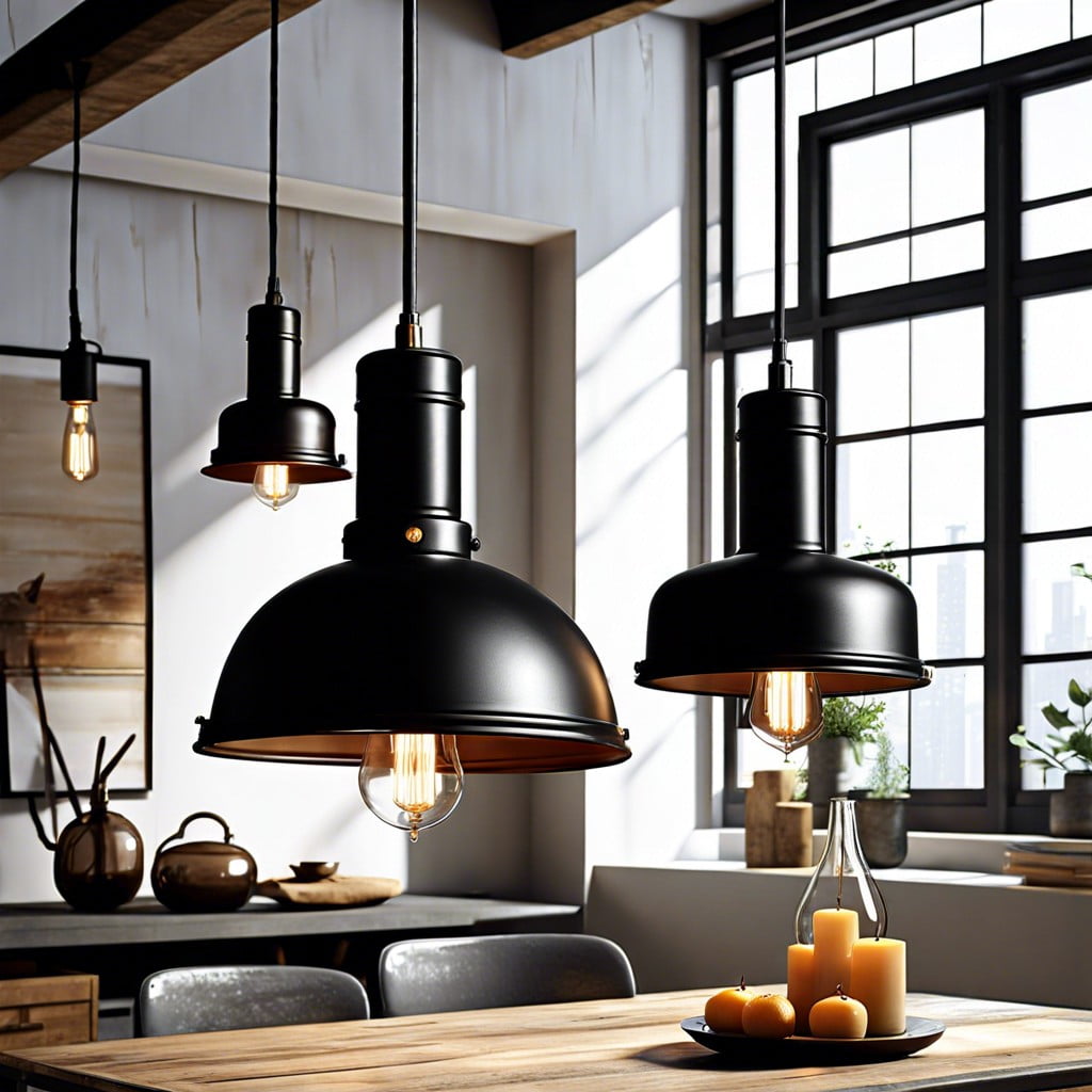 industrial style pendant lights