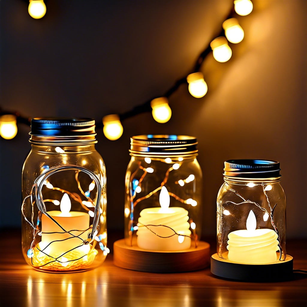 mason jar fairy lights