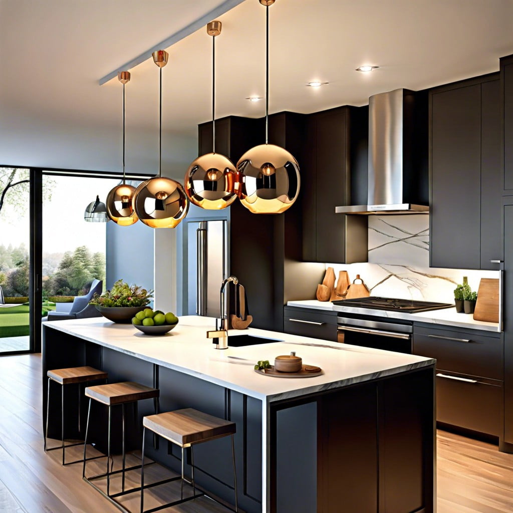 pendant clusters with varying heights