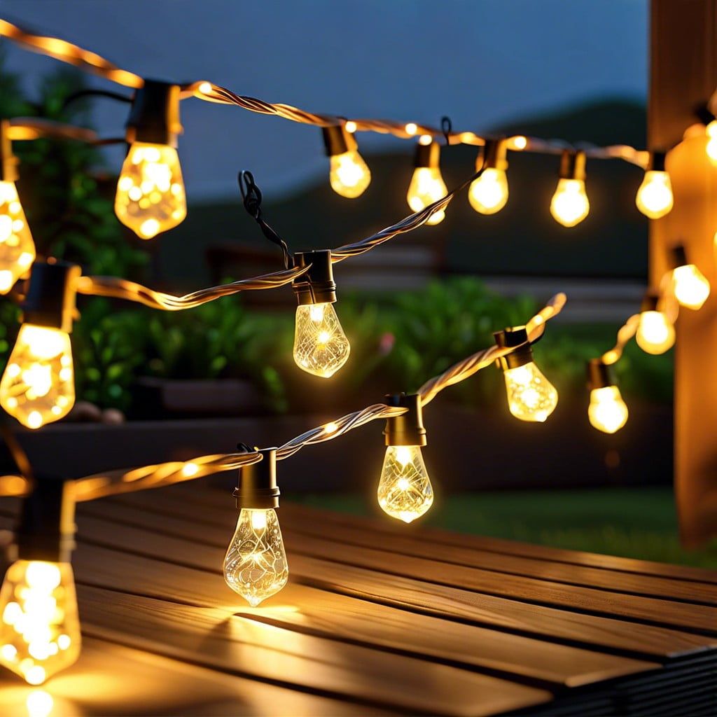 solar powered string lights