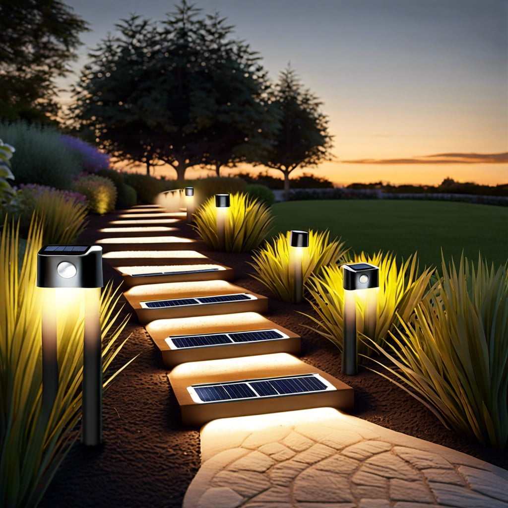solar step lights for paths and stairs