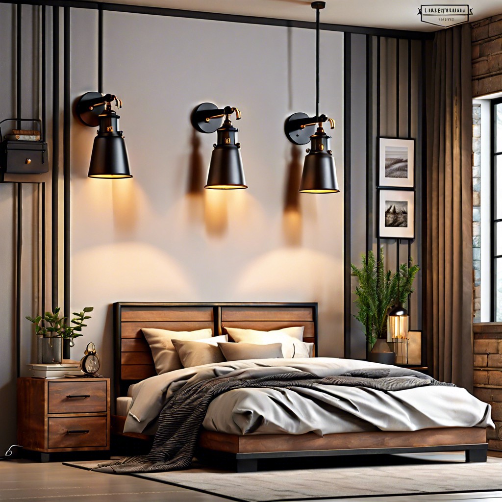 industrial style wall sconces