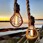 rope wrapped edison bulbs