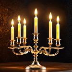 antique candelabra with leds